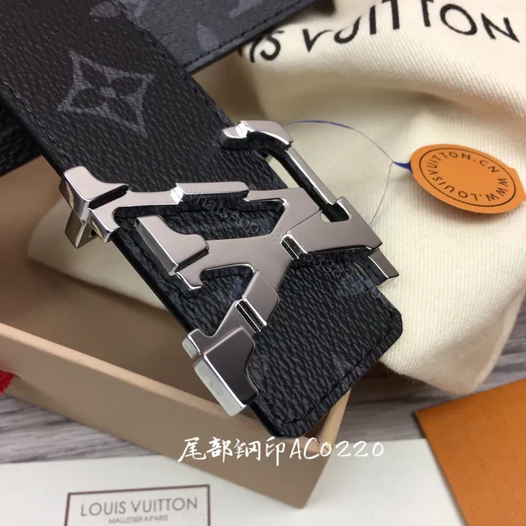 View 9 of Monogram Belt with Silver Logo Buckle â€“ Everyday Luxury