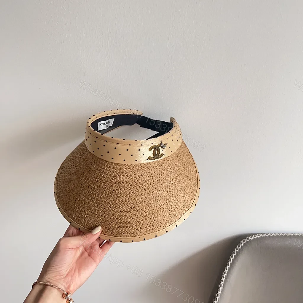 View 4 of Structured Straw Visor: Lightweight Breathable Luxury Sun Shield