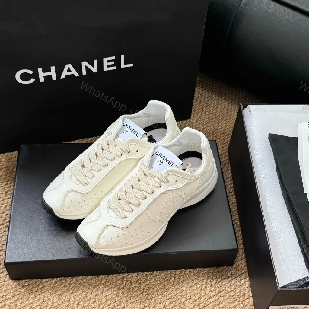 View 4 of White Leather Sneakers - Subtle Texture, Everyday Luxury