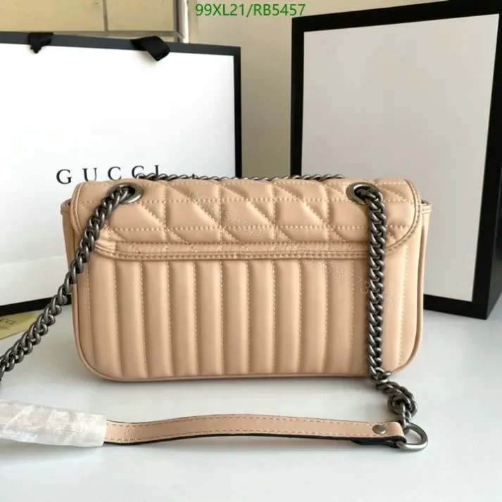 View 2 of Elegant Gucci Replica GG Marmont Leather Shoulder Bag RB5457