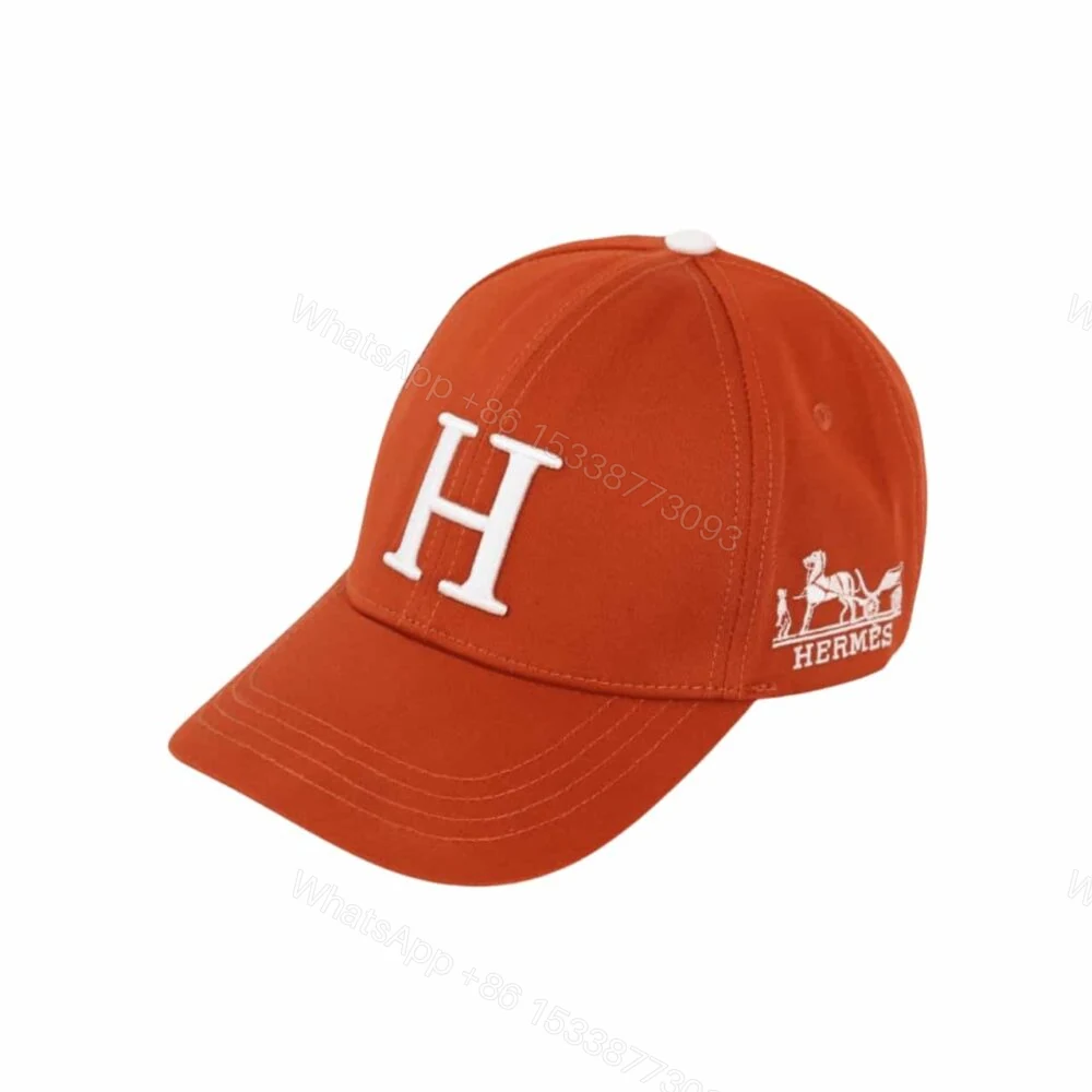 Hermes New Carriage Baseball Cap Orange — view 1