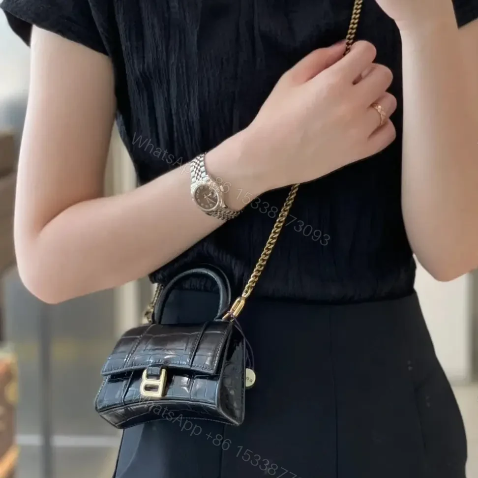 View 14 of 高仿Balenciaga*Nano系列迷你沙漏包黑色