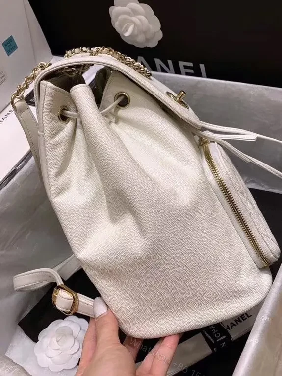 View 2 of Quilted Chanel-Inspired Backpack: Luxury Everyday Carry