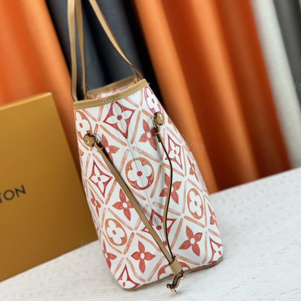View 5 of Louis Vuitton Neverfull MM Autres Toiles Monogram Coral 31Cm M25317
