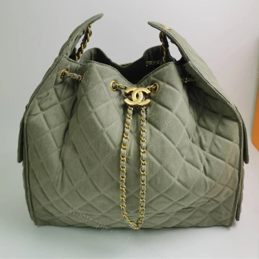 View 2 of Chanel 25 Medium Handbag Suede Grey 34Cm