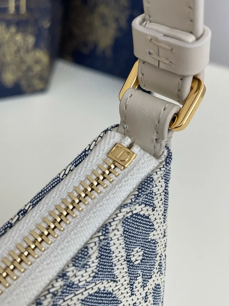 View 7 of Chic Jacquard Shoulder Bag - Structured Luxury Tote