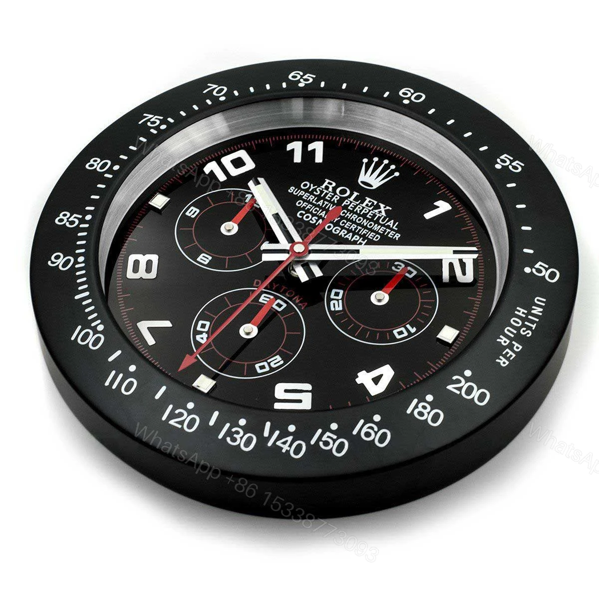 View 2 of ROLEX WALL CLOCK – DAYTONA BLACK/RED
