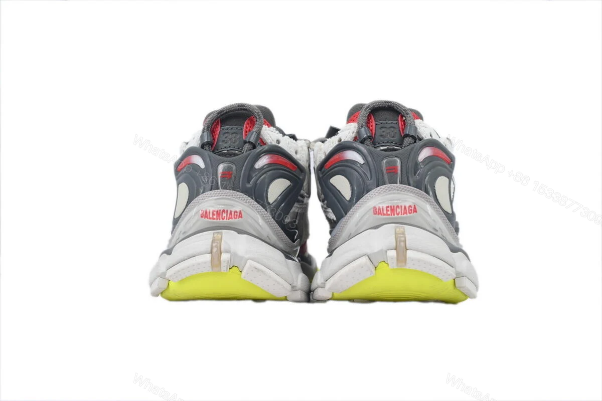 View 3 of Balenciaga Runner Sneaker White Gray Black 772767 W3RNY 0509