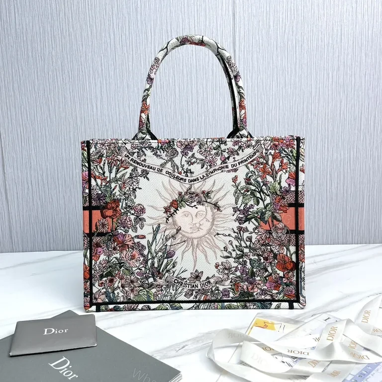 View 7 of Vibrant Floral Canvas Tote: Luxury Everyday Carry-All