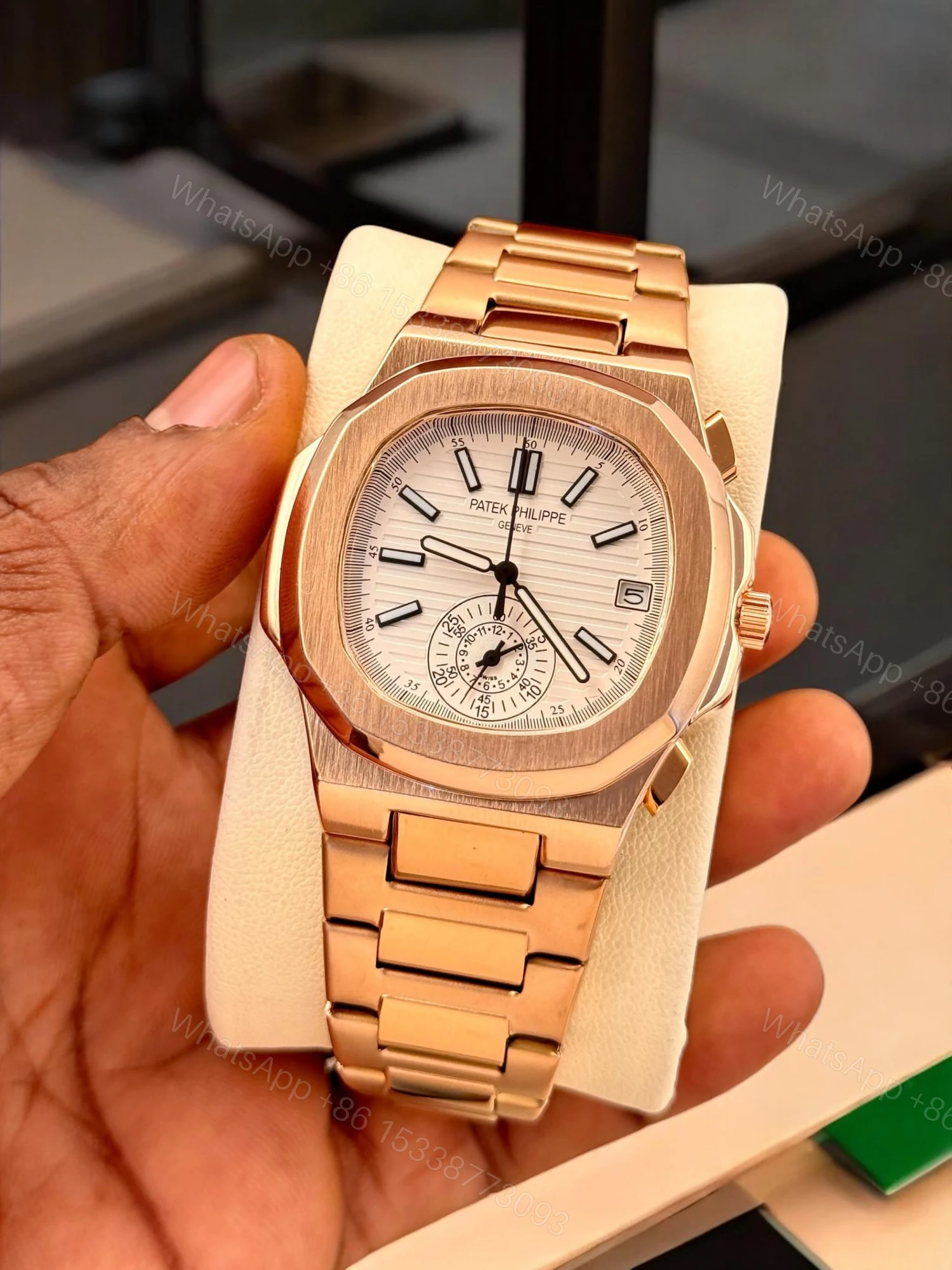 View 8 of FIRST COPY PATEK PHILIPPE BRANDED WATCH