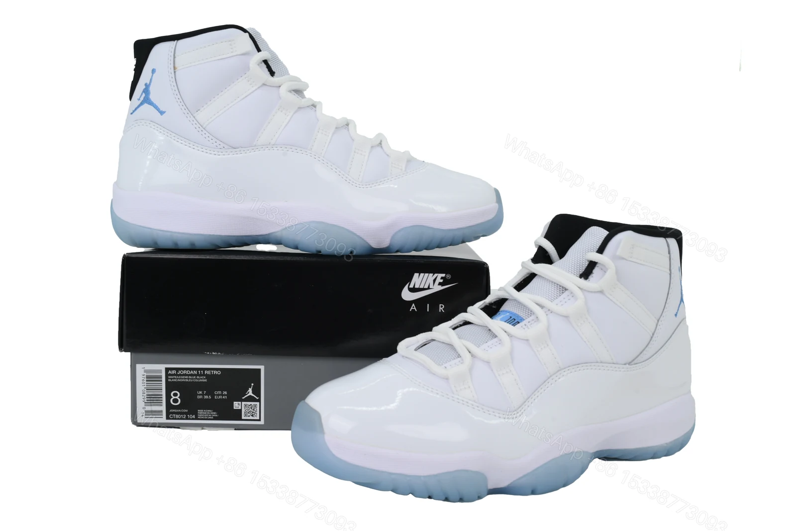 View 4 of Air Jordan 11 Retro 'Columbia / Legend Blue' CT8012-104