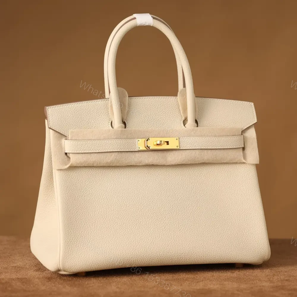 View 5 of 高仿Hermes*Birkin30奶昔白金扣免檢版