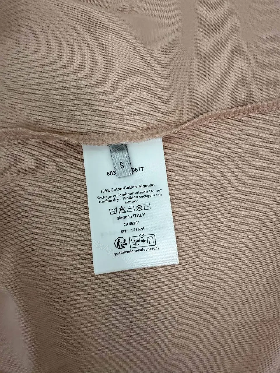 View 6 of Soft Pink Cotton Tee – Subtle Luxe Casual Essential