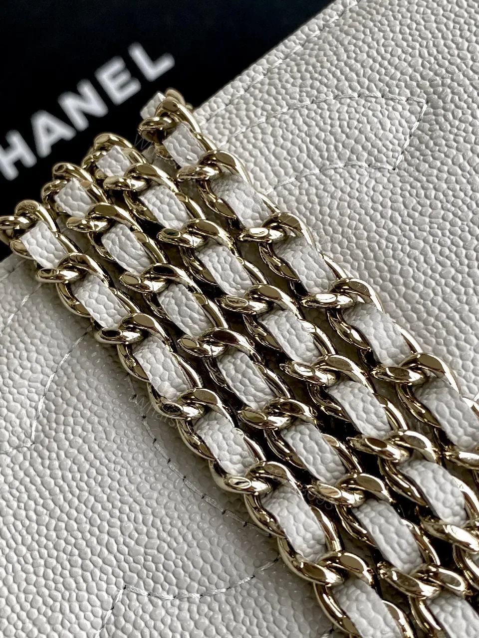 View 6 of Quilted Box Bag: Gold Hardware, Crossbody Style, Chic