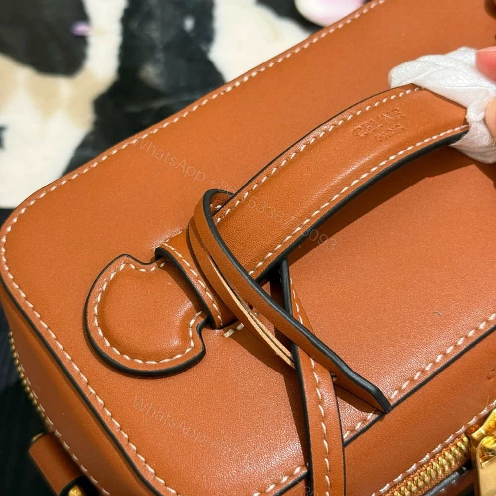View 6 of CELINE VANITY IN SMOOTH SATINATED LEATHER TAN 19CM 119463BFN 04LU