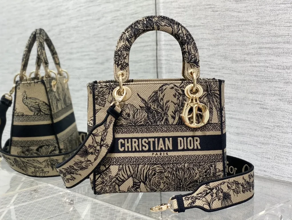 View 6 of Botanical Dior Tote â€” Statement Craft, Everyday Versatility