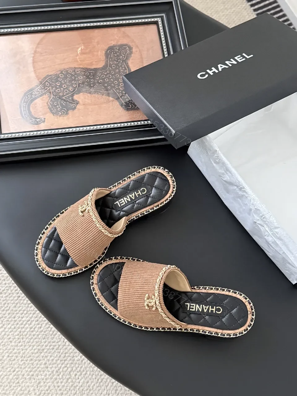 View 9 of Knit-Trim Slides: Elevated Everyday Chic, Luxury Comfort
