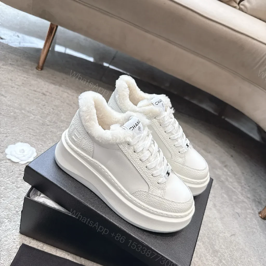 View 3 of Faux Fur Lined High-Tops: Luxe Street Couture Sneakers