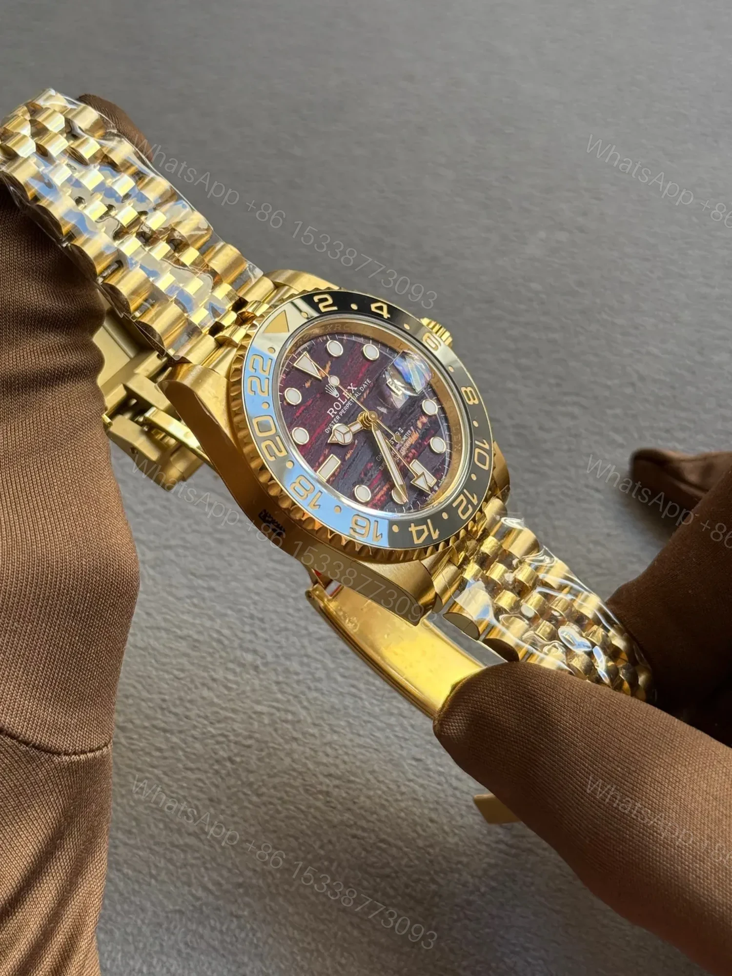 View 4 of Rolex GMT-Master 2 Rose Gold Iron Dial Oyster
