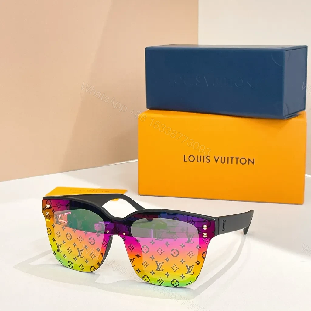 View 3 of Bold Monogram Sunglasses: Oversized Square, All-Day Luxe Vision