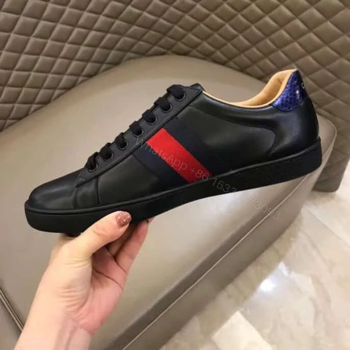 View 9 of GUCCI TIGER ACE EMBROIDERED SNEAKER BLACK – GC49