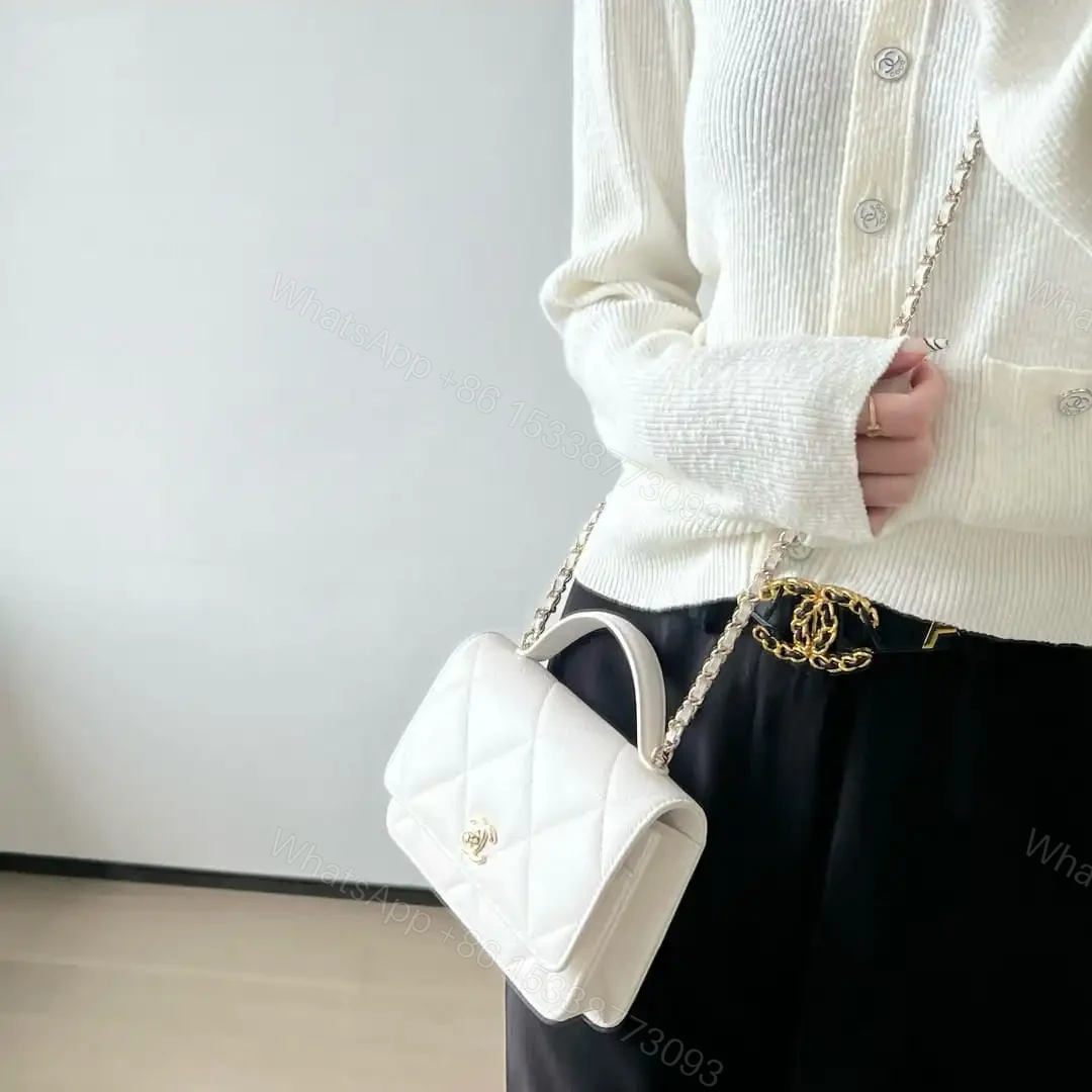 View 17 of 高仿Chanel*25K系列AP4932小牛皮WOC手袋白色免檢版