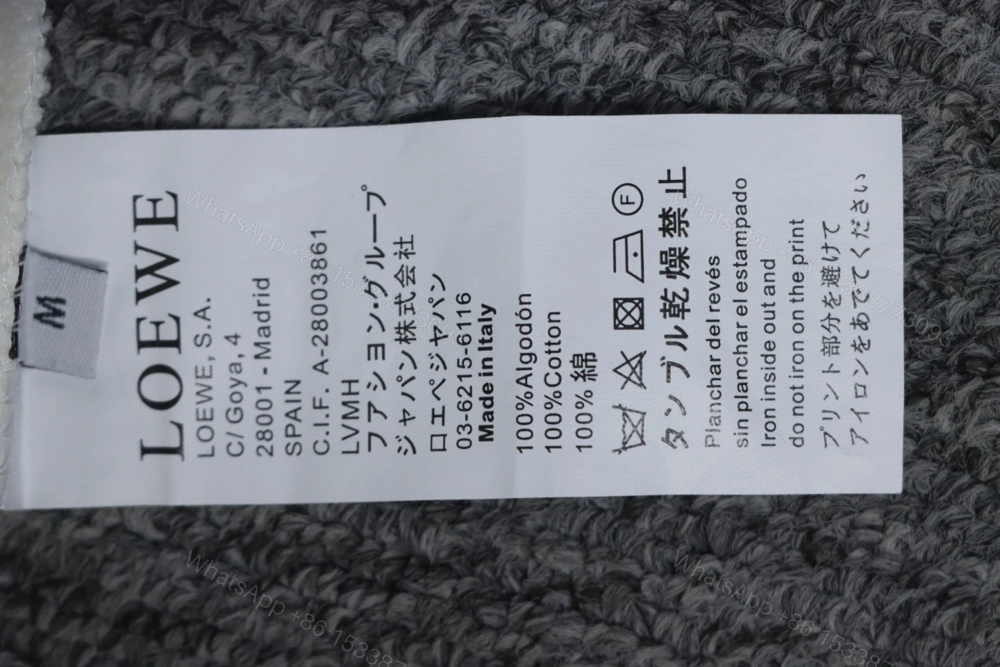 View 6 of Loewe Hollowed-out Smiling Round-neck Hoodie White