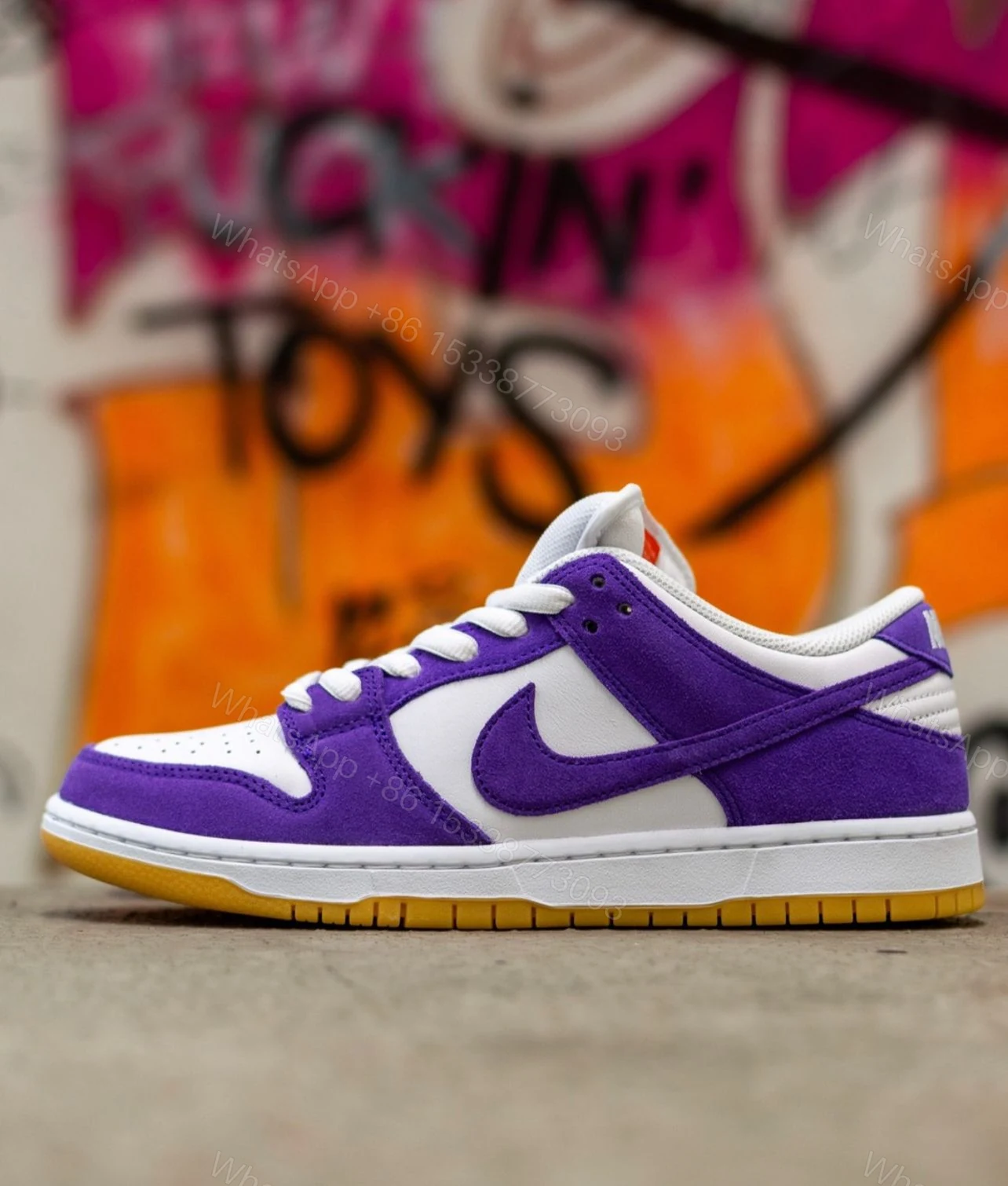 View 2 of FIRST COPY Nike SB Dunk Low Purple Suede For Women