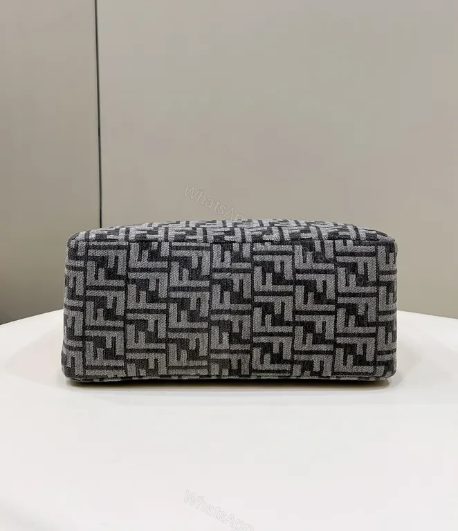 View 2 of Patterned Luxury Handbag with Gold-Accent Hardware
