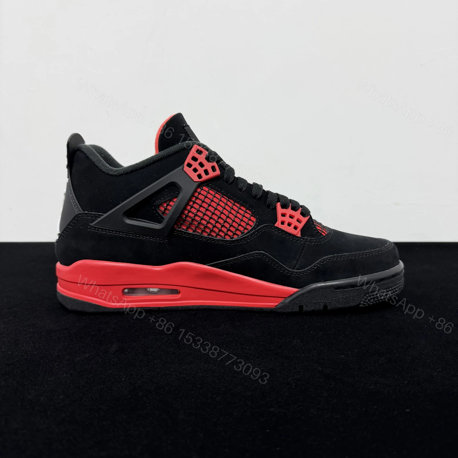 View 2 of Air Jordan 4 Retro Red Thunder Reps