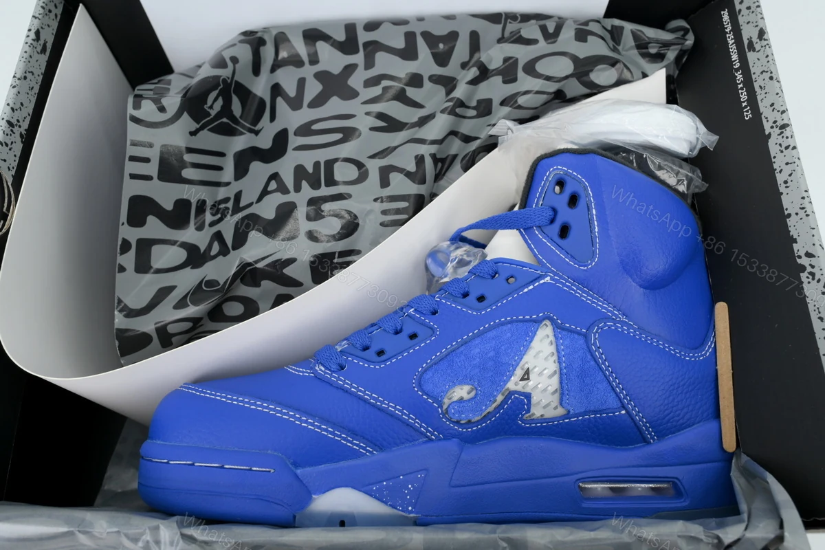 View 8 of Air Jordan 5 Retro Blue Union DV4982-400