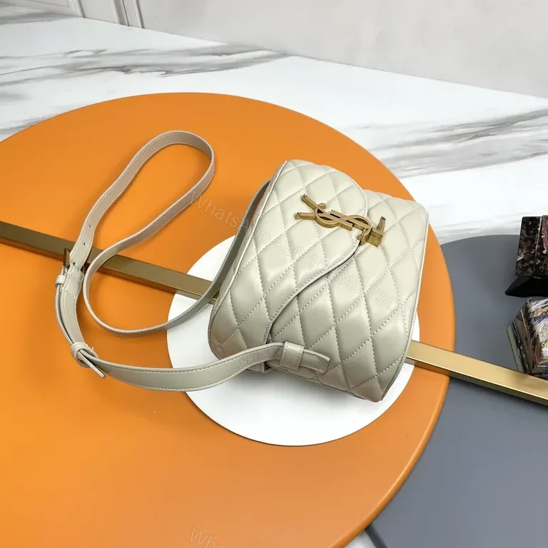View 6 of Chic Quilted Crossbody with Gold Hardware â€” Luxury Compact Bag