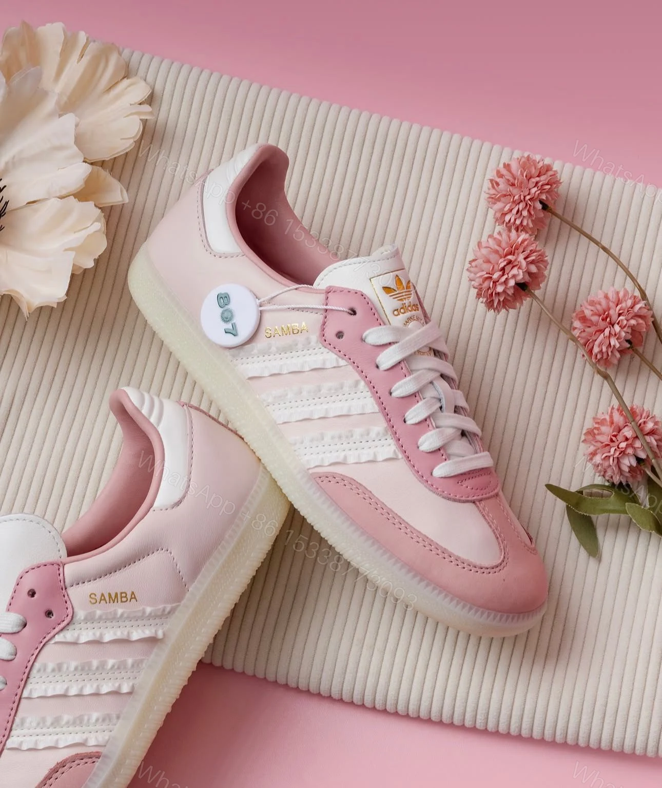 View 3 of FIRST COPY ADIDAS SAMBA RUFFLE STRIPES PACK WONDER FOR GIRLS