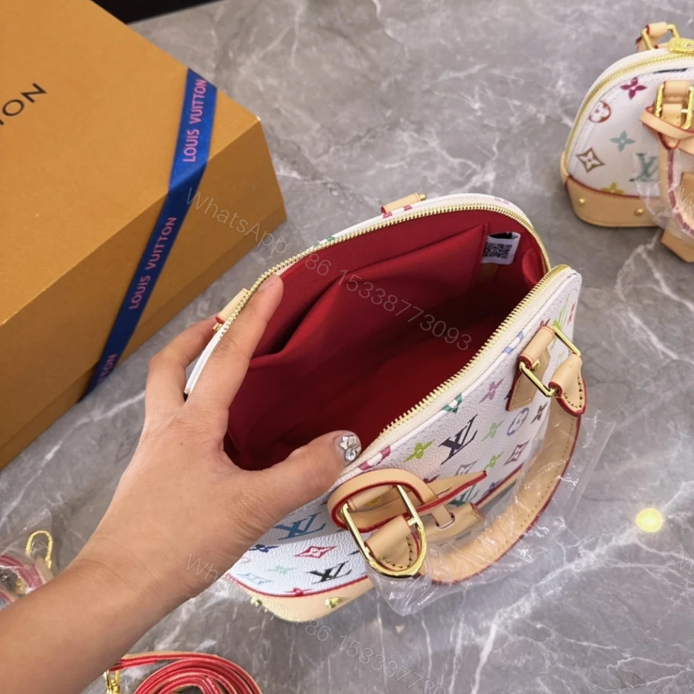 View 7 of Louis Vuitton X Takashi Murakami Alma BB White Multicolor 24Cm