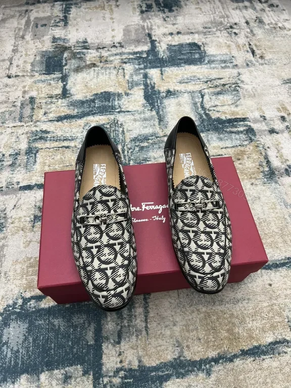 View 4 of Monogram Gancini Loafers â€“ Patterned Pattern, Polished Confidence