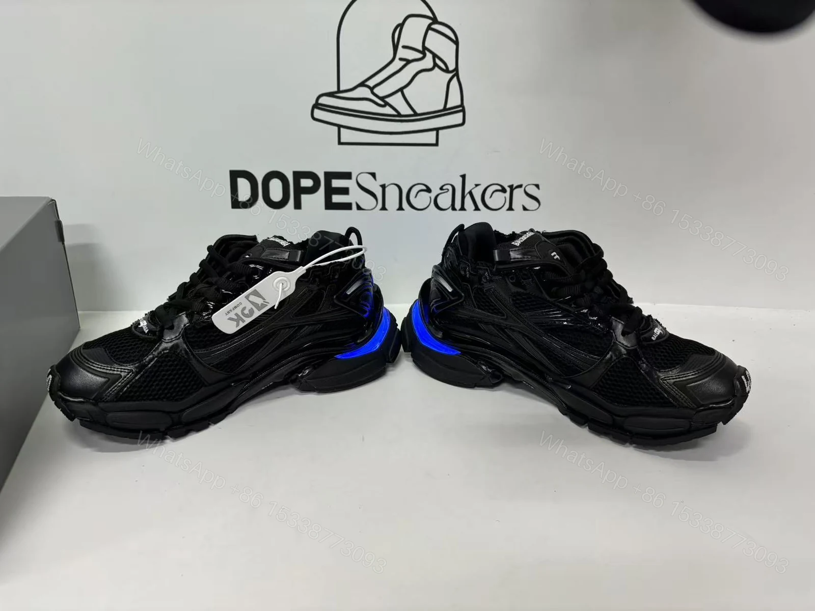 View 13 of Balenciaga RUNNER LED SNEAKER IN BLACK