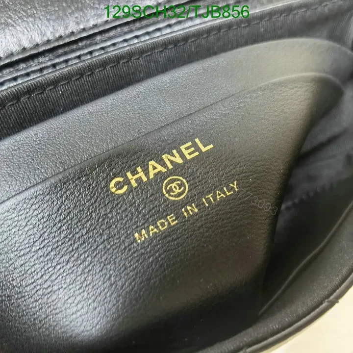 View 7 of Chanel Flap Phone Holder with Chain in Black Leather FB4963