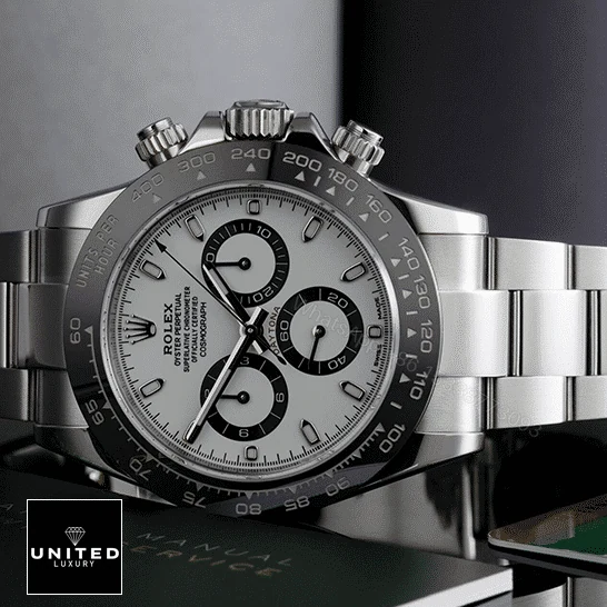 View 10 of Rolex Daytona Ceramic Bezel White Dial 116500ln-0001 Oyster Replica