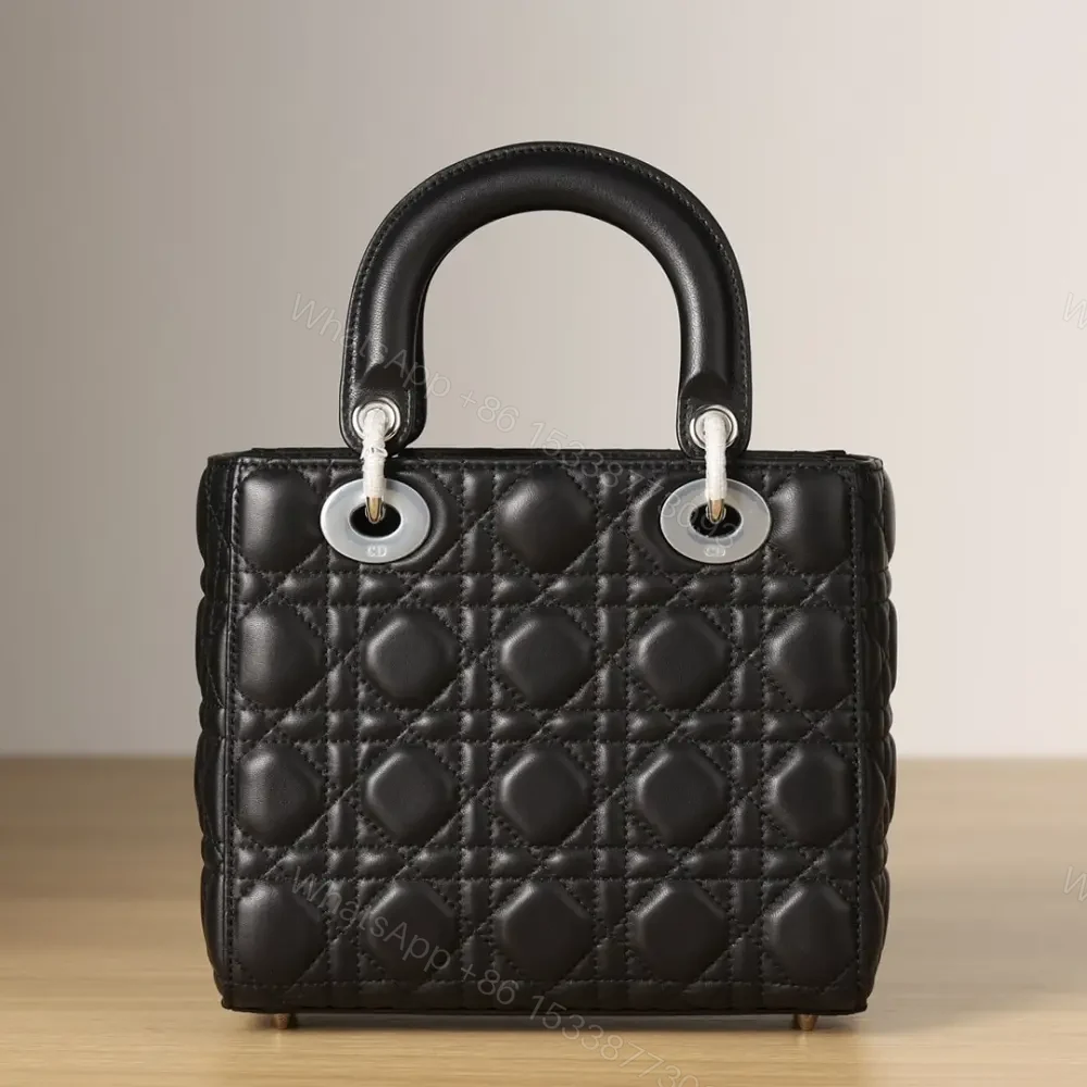 View 2 of 高仿Dior*LadyDiorMyABCDior系列小羊皮黑色手袋