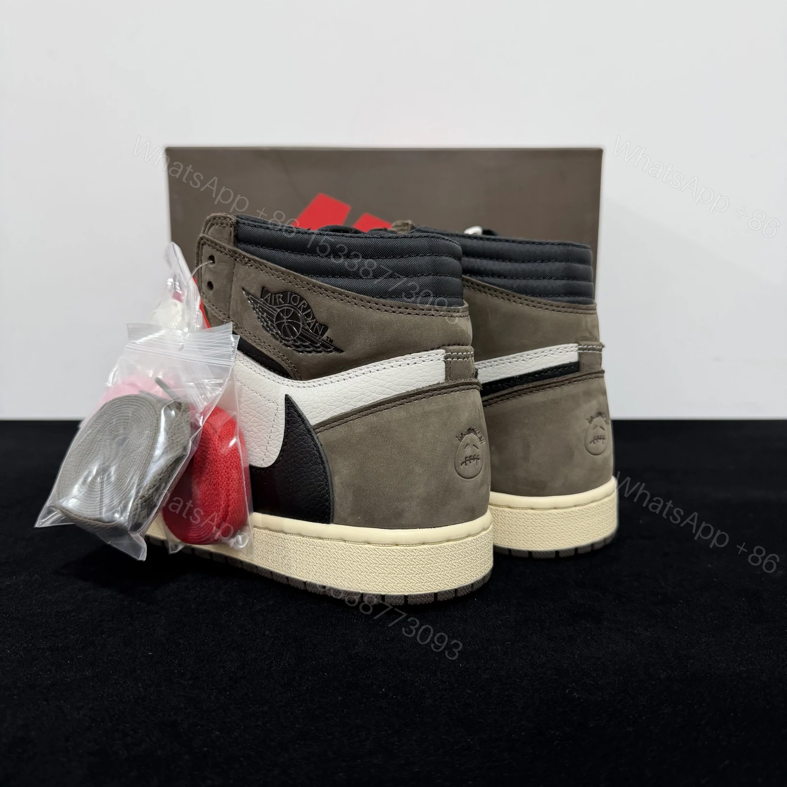 View 5 of Travis Scott × Air Jordan 1 High OG ‘Mocha’ Reps