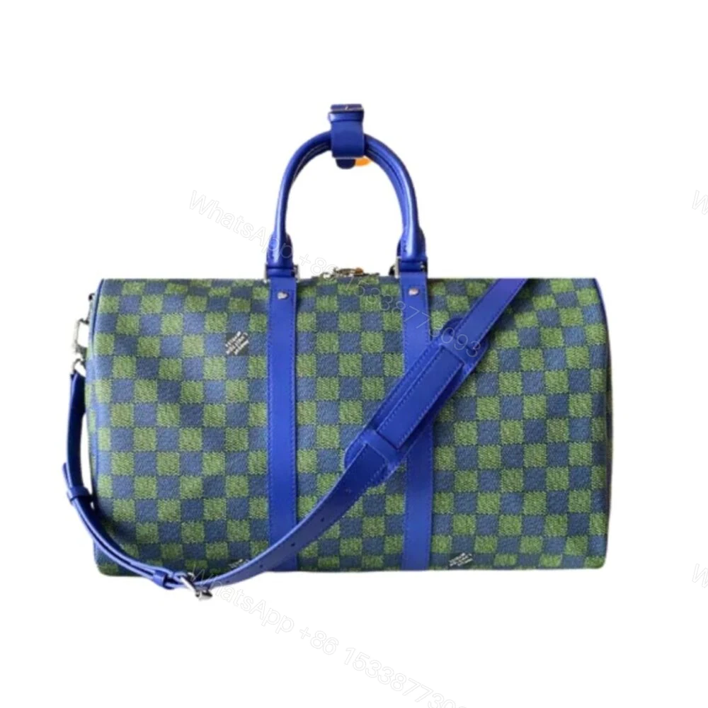 Louis Vuitton Keepall Bandoulière Blue Green 45Cm — view 1