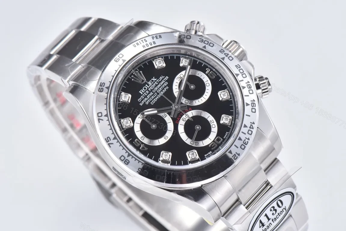 View 2 of MKS Factory Clean Factory Clean Factory Rolex Daytona Black Dial Watch