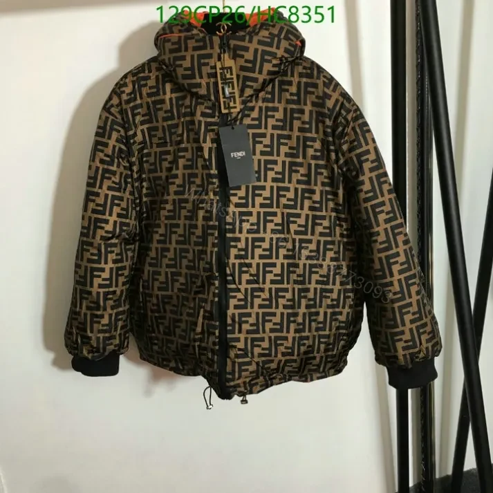 View 3 of Fendi Women’s Down Jacket HC83514 – Chic & Reversible Design