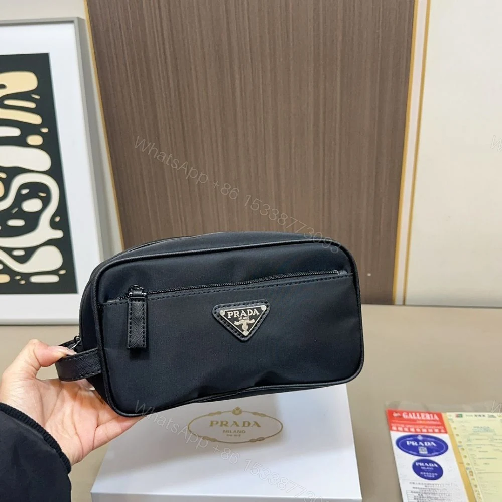 View 2 of Prada ReNylon and Saffiano Travel Black 22Cm