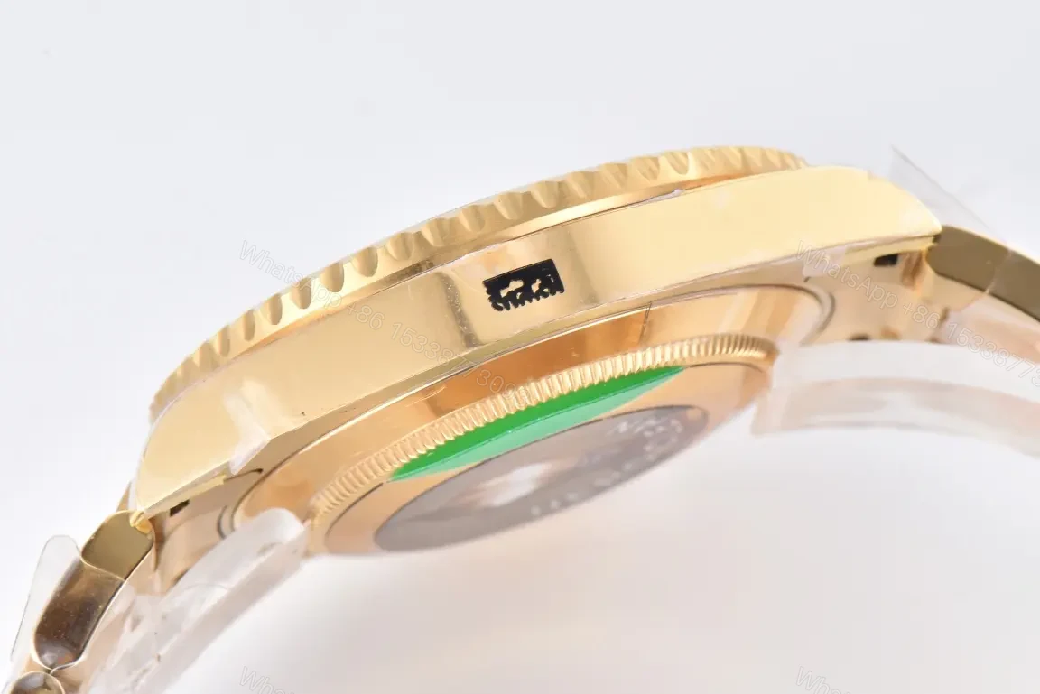View 8 of MKS Factory Clean Factory CLEAN V5 Blue Bezel Gold Submariner Watch