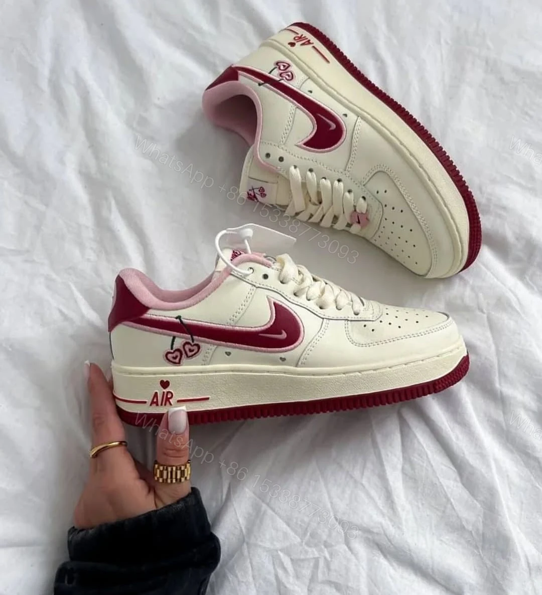 View 3 of First Copy Nike Air Force 1 Low “Valentine’s” – Premium Imported Love Edition Sneakers