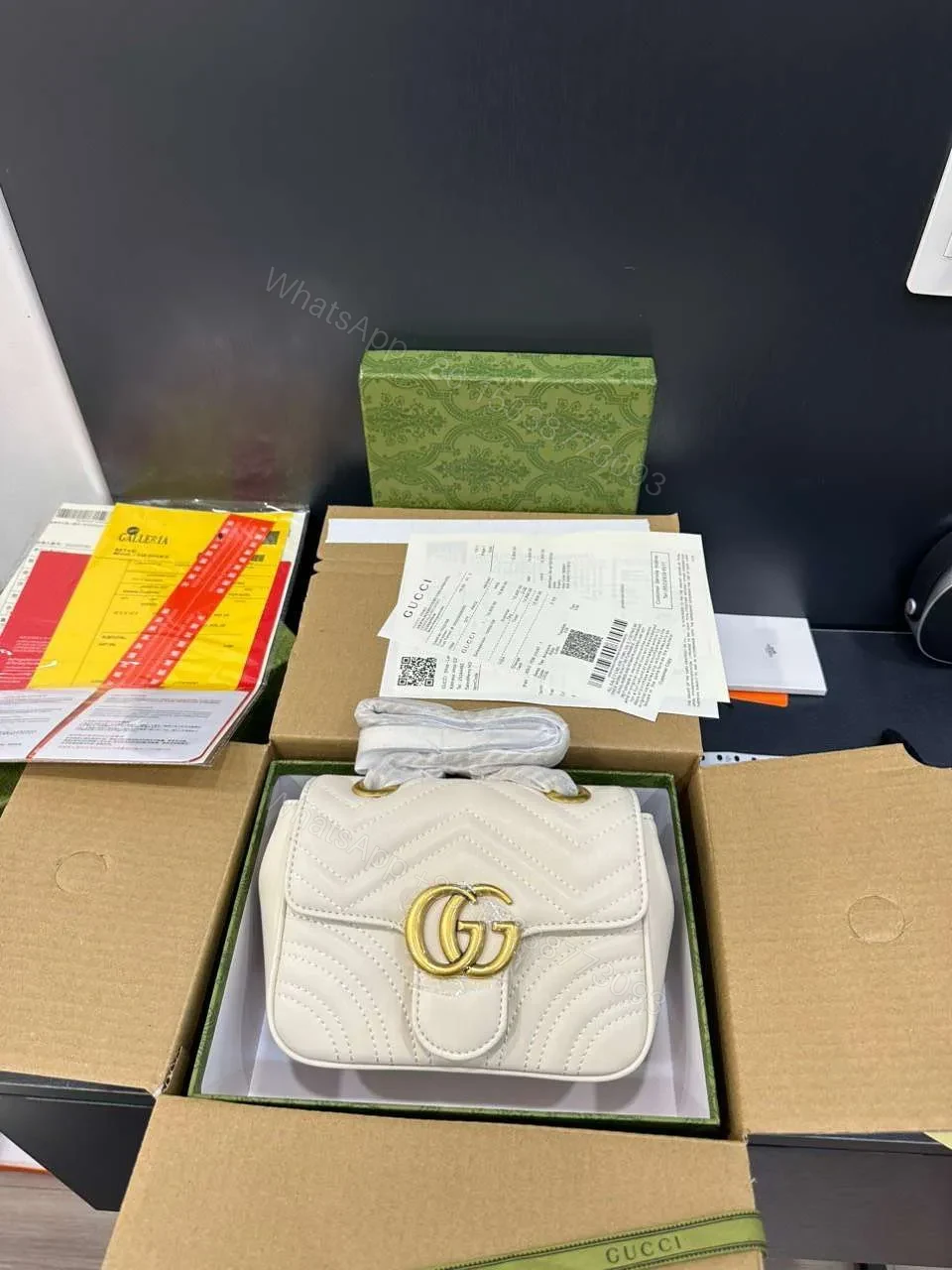 View 9 of Gucci Marmont High Quality White Women’s Handbag 22cm