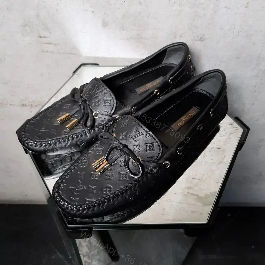 View 7 of First Copy Louis Vuitton Moccasin White – Premium Designer Loafers for Men