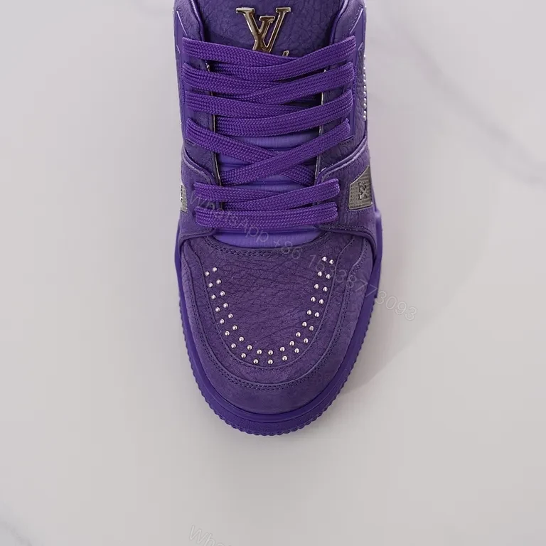 View 7 of Bold Violet Suede Sneaker: Luxe Streetwear Comfort