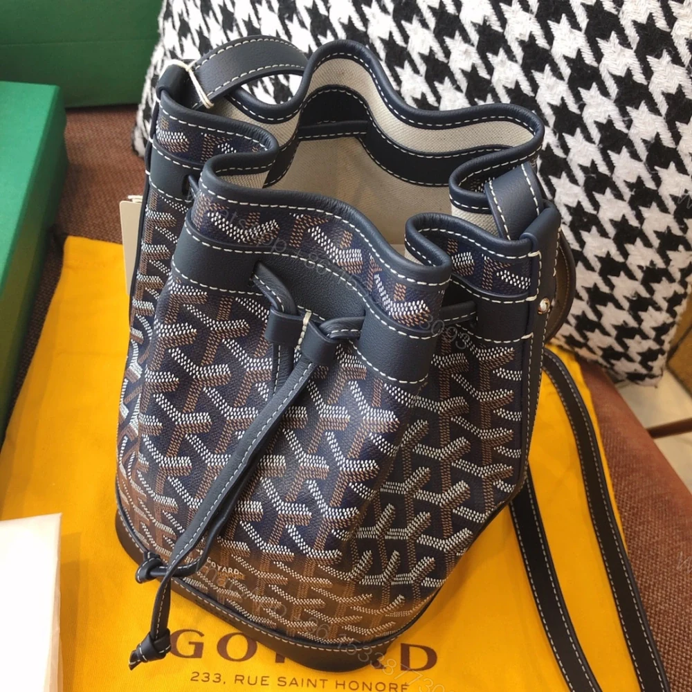 View 7 of 高仿Goyard*PEFLOT1抽繩水桶包深藍色免檢版